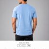 Men's Premium Sky Blue Cotton T-Shirt | Regular Fit Round Neck Half Sleeve
