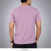 Men's Dusty Pink Cotton T-Shirt Regular Fit Round Neck Casual Plain Tee