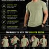 Men's Olive Green T-Shirt Regular Fit Round Neck Casual Wear