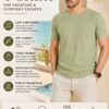Men's Olive Green T-Shirt Regular Fit Round Neck Casual Wear