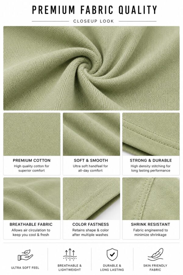 Men's Olive Green T-Shirt Regular Fit Round Neck Casual Wear
