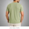 Men's Olive Green T-Shirt Regular Fit Round Neck Casual Wear