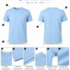 Men's Sky Blue T-Shirt Regular Fit Round Neck Casual Wear