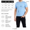 Men's Sky Blue T-Shirt Regular Fit Round Neck Casual Wear