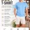 Men's Sky Blue T-Shirt Regular Fit Round Neck Casual Wear
