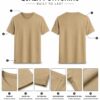 Men's Beige T-Shirt Regular Fit Round Neck Casual Wear