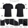 Men's Black T-Shirt Regular Fit Round Neck Casual Wear