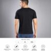 Men's Black T-Shirt Regular Fit Round Neck Casual Wear