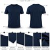 Men's Navy Blue T-Shirt Regular Fit Round Neck Casual Wear