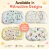 Baby Mosquito Net Bedding Set with Pillow – Soft Blue Printed Baby Sleeping Bed with Protective Net