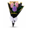 Handmade Pipe Cleaner Tulip Bouquet | 3 Stem Artificial Flower Bouquet with Premium Gift Wrap | Home Decor & Gift