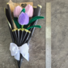 Handmade Pipe Cleaner Tulip Bouquet | 3 Stem Artificial Flower Bouquet with Premium Gift Wrap | Home Decor & Gift