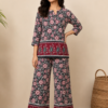 Women's Floral Printed Kurti Palazzo Co-Ord Set | Stylish Ethnic Two Piece Set for Casual & Daily Wear