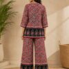 Women's Floral Printed Kurti Palazzo Co-Ord Set | Stylish Ethnic Two Piece Set for Casual & Daily Wear