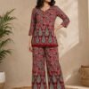 Women's Printed Kurti Palazzo Co-Ord Set | Ethnic Co-Ord Set for Casual & Daily Wear