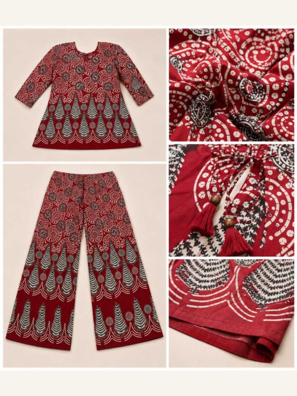 Women's Printed Kurti Palazzo Co-Ord Set | Ethnic Co-Ord Set for Casual & Daily Wear