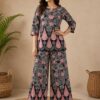 Women's Printed Kurti Palazzo Co-Ord Set | Ethnic Co-Ord Set for Casual & Daily Wear