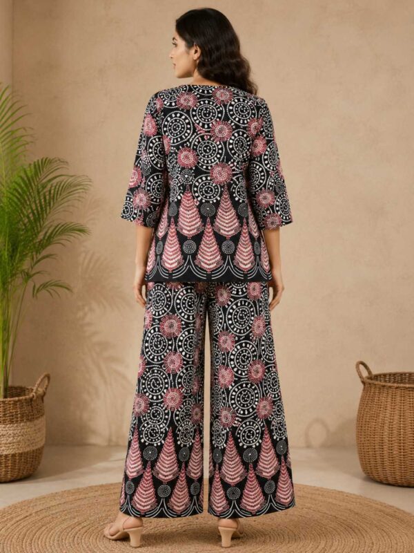 Women's Printed Kurti Palazzo Co-Ord Set | Ethnic Co-Ord Set for Casual & Daily Wear