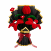 Handmade Red Pipe Cleaner Flower Bouquet | Chenille Flower Bouquet Gift for Anniversary, Valentine's Day & Special Occasions