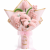 Handmade Pink Pipe Cleaner Flower Bouquet | Chenille Flower Bouquet Gift for Birthday, Anniversary & Special Occasions