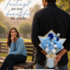 Handmade Blue Pipe Cleaner Flower Bouquet | DIY Chenille Flower Bouquet Gift for Birthday, Anniversary & Special Occasions