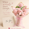 Handmade Pink Pipe Cleaner Flower Bouquet | Chenille Flower Bouquet Gift for Birthday, Anniversary & Special Occasions