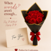 Red Rose Bouquet | Artificial Red Rose Flower Bouquet for Anniversary, Valentine's Day & Romantic Gifts