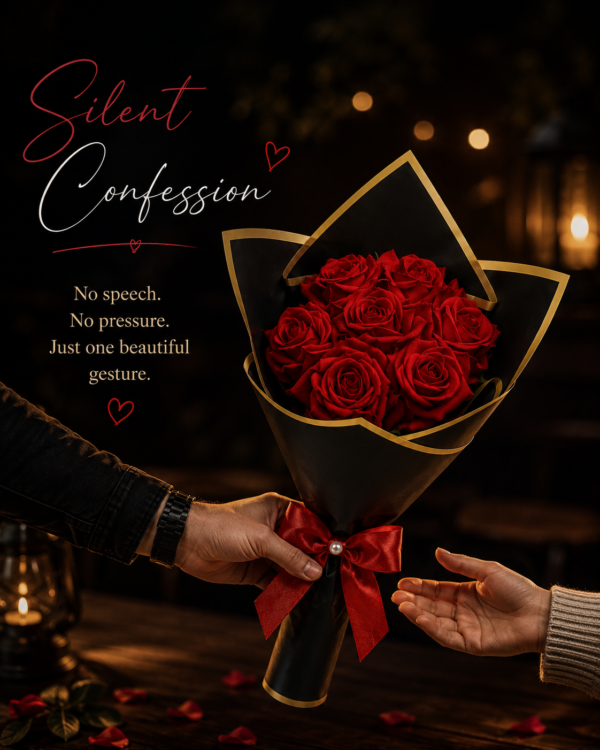 Red Rose Bouquet | Artificial Red Rose Flower Bouquet for Anniversary, Valentine's Day & Romantic Gifts