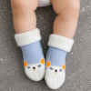 Pack of 4 Baby Winter Fleece Socks | Soft Warm Anti-Slip Cartoon Infant Socks for Boys & Girls