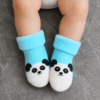 Pack of 4 Baby Winter Fleece Socks | Soft Warm Anti-Slip Cartoon Infant Socks for Boys & Girls