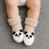 Pack of 4 Baby Winter Fleece Socks | Soft Warm Anti-Slip Cartoon Infant Socks for Boys & Girls
