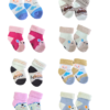 Pack of 4 Baby Winter Fleece Socks | Soft Warm Anti-Slip Cartoon Infant Socks for Boys & Girls