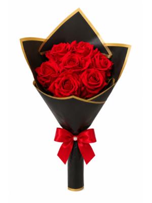 Red Rose Bouquet | Artificial Red Rose Flower Bouquet for Anniversary, Valentine's Day & Romantic Gifts